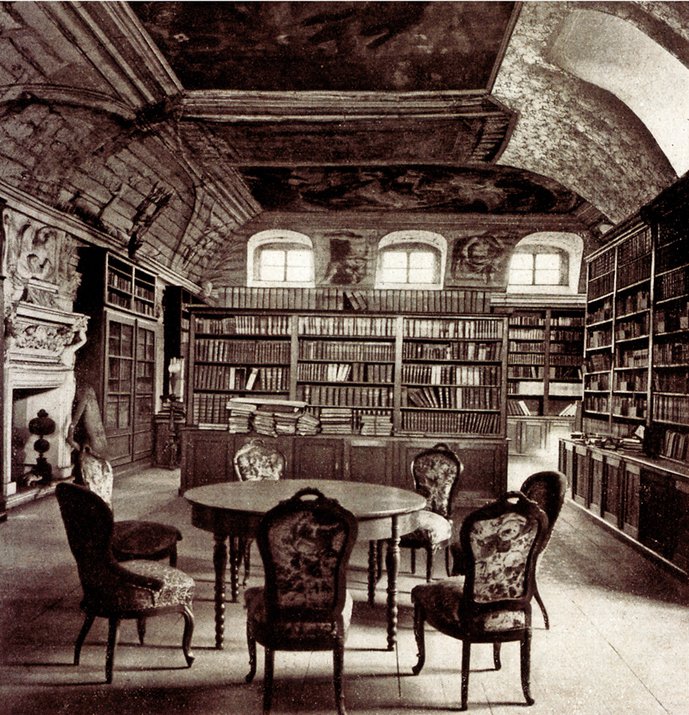 Innenansicht Schlossbibliothek Rötha